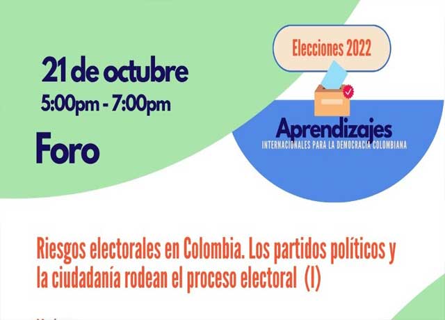 Foro Riesgos electorales en Colombia