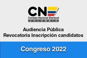 Audiencia Pública CNE Revocatoria Inscripción candidatos Congreso 2022 H.M. Pérez