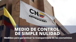 Medio de Control de Simple Nulidad Garantizar Transparencia