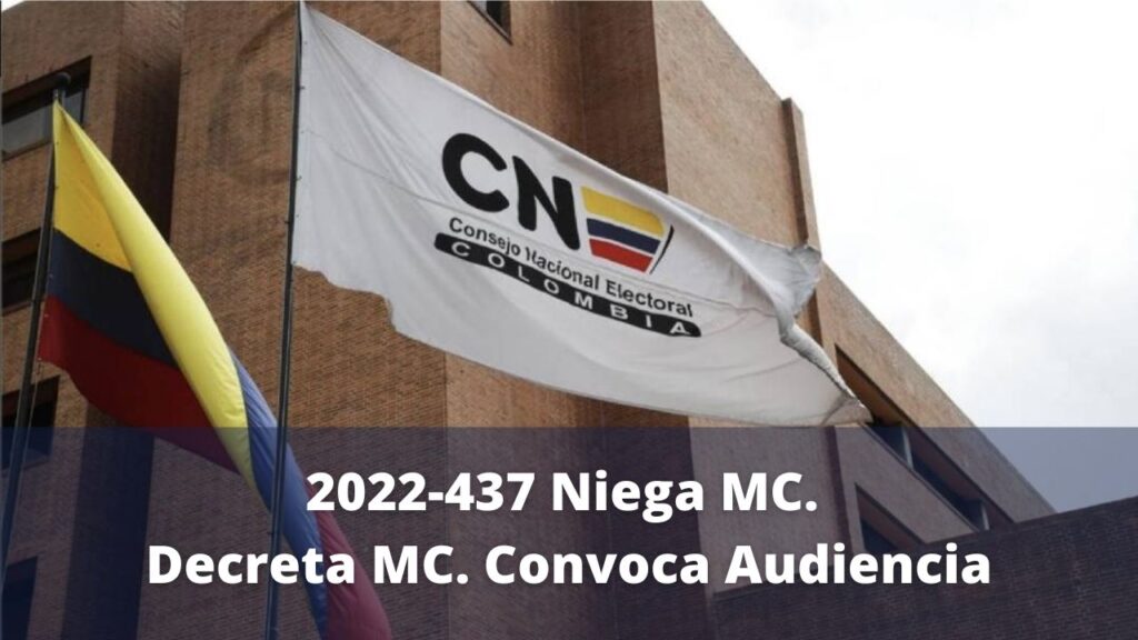 2022-437 Niega MC Decreta MCConvoca Audiencia
