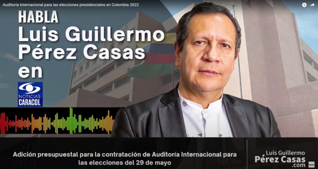 Luis Guilermo Perez en caracol noticias