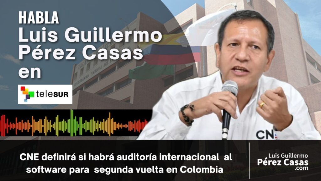CNE Luis Guillermo Perez Casas sobre segunda vuelta