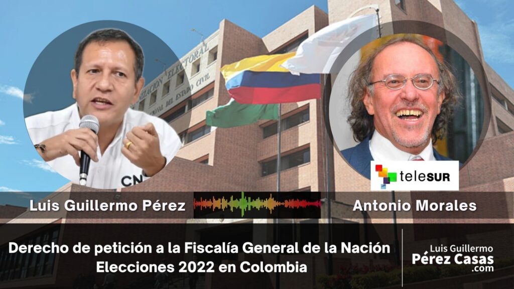 Luis Guillermo Perez Telesur con Antonio MOrales