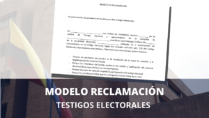 MOdelo reclamacion Testigos Electorales 2022