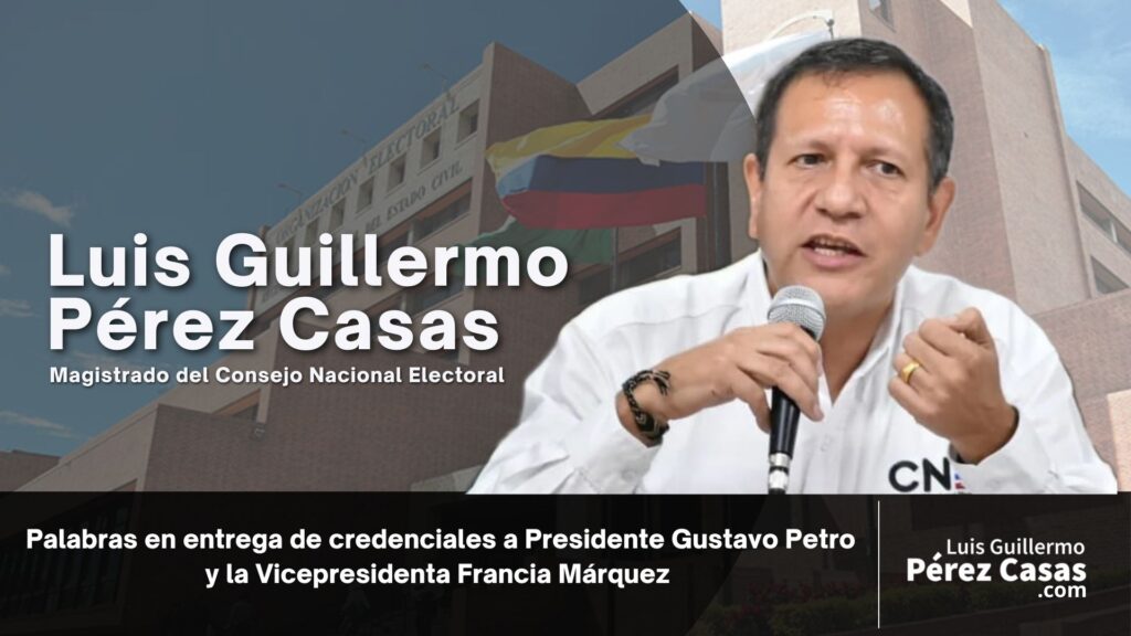 palabras entrega de credenciales