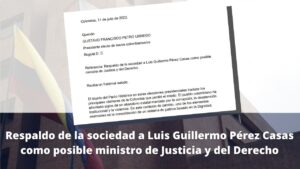 Respaldo de la sociedad civil a Luis Guillermo Perez Casas