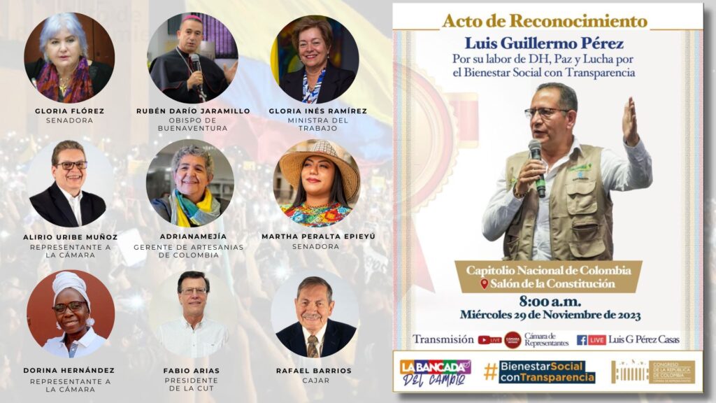 Acto de Reconocimiento a Luis Guillermo PerezCasas