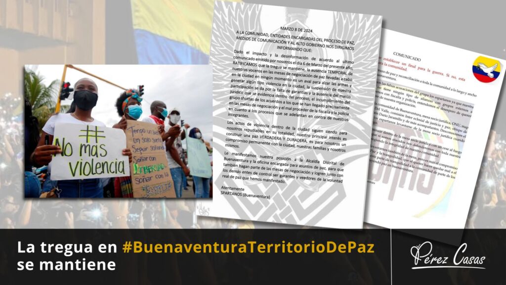 Paz en Buenaventura se mantiene
