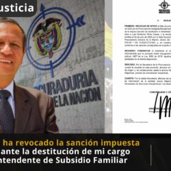 Revocatoria de Sancion a Luis Guillermo Perez