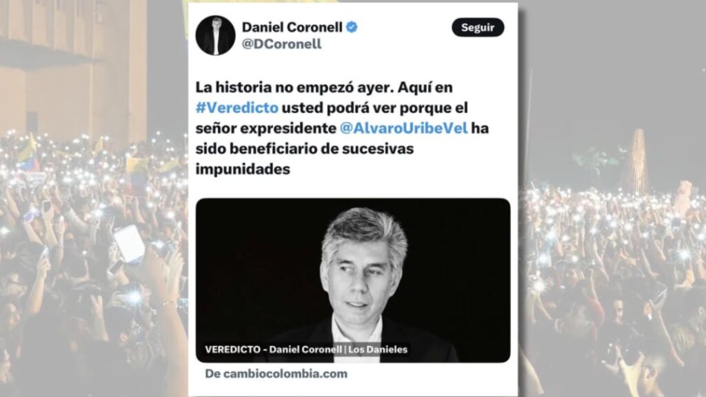 Daniel Coronel -Alvaro Uribe - Perez Casas