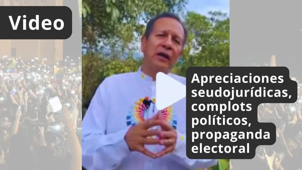 Aprecaciones seudojuridicas