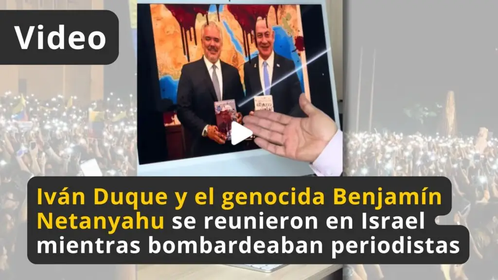 Duque y genocida Netanyahu