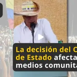 Petro sobre medios comunitarios