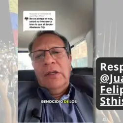 Respuesta a Juan Felipe Sthisel