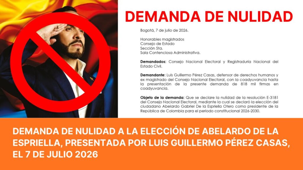 Demanda de Nulidad Abelardo de la Espriella