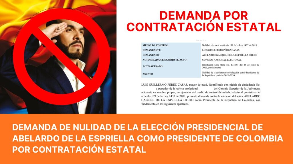 Demanda de nulidad por Contratacion Estatal de Abelardo